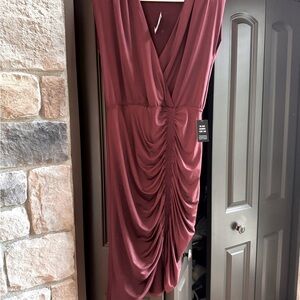 Express Burgundy Dress